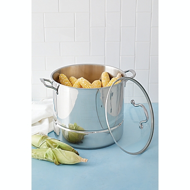 Our Table&trade; 20 qt. Stainless Steel Covered Stock Pot. View a larger version of this product image.