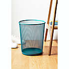 Alternate image 1 for Simply Essential&trade; Mesh Metal 22.7-Liter Wastebasket in Brittany Blue