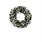 Alternate image 4 for H for Happy&trade; 6-Piece Flocked Christmas Tree, Garland, and Wreath Set with LED Lights