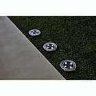 Alternate image 1 for Simply Essential&trade; Outdoor Solar LED Disk Lights in Silver (Set of 4)