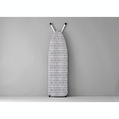 Simply Essential&trade; Stripe and Sticks Ironing Board Cover in Grey/White. View a larger version of this product image.
