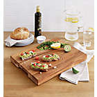 Alternate image 1 for Our Table&trade; 14-Inch x 18-Inch Acacia Cutting Board with Cutout Handles