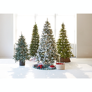 H for Happy&trade; Slim Faux Douglas Fir Christmas Tree Collection. View a larger version of this product image.