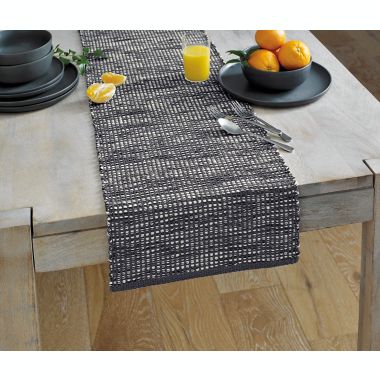 Our Table&trade; Homespun 72-Inch Table Runner in Navy. View a larger version of this product image.