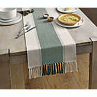 Alternate image 1 for Our Table&trade; Woven Chevron 90-Inch Table Runner in Green