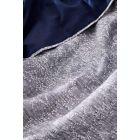 Alternate image 1 for The Threadery&trade; Erased Jacquard 3-Piece King Duvet Cover Set in Navy Blazer