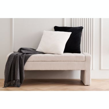 The Threadery&trade; Herringbone Cashmere Blend Throw Blanket in Grey. View a larger version of this product image.