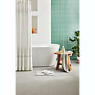 Alternate image 1 for Haven&trade; 72-Inch x 72-Inch Chambray Stripe Organic Cotton Shower Curtain in Sky Green