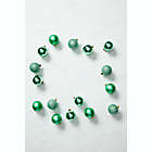 Alternate image 1 for H for Happy&trade; Shatterproof Christmas Ornaments in Green (Set of 24)