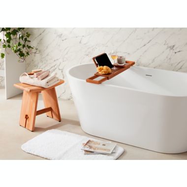Haven&trade; Teak Expandable Tub Tray in Natural. View a larger version of this product image.
