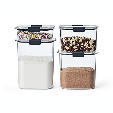 Rubbermaid&reg; Brilliance&trade; Pantry 4-Piece Dry Ingredients Storage Set. View a larger version of this product image.