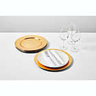 Alternate image 4 for Simply Essential&trade; Charger Plates in Gold (Set of 6)