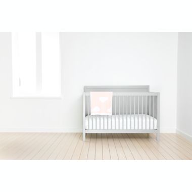 4-in-1 Convertible Crib w Headboard by M Design Village Curated for mighty goods&trade; in Grey. View a larger version of this product image.