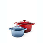Alternate image 10 for Our Table&trade; 6 qt. Enameled Cast Iron Dutch Oven with Stainless Steel Knob in Red
