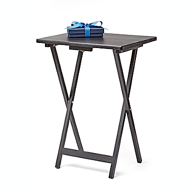 Simply Essential&trade; Snack Table in Black. View a larger version of this product image.