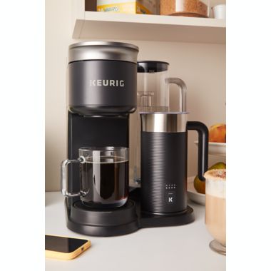 Keurig&reg; K-Cafe&reg; SMART Single-Serve Coffee, Latte & Cappuccino Maker in Black. View a larger version of this product image.