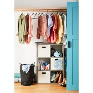 Squared Away&trade; 6-Cube Organizer in Grey. View a larger version of this product image.