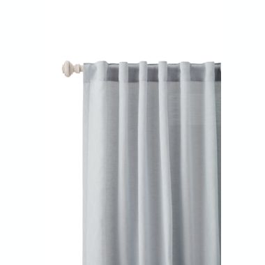 Benton 84-Inch Rod Pocket/Back Tab Sheer Window Curtain Panel in Arctic Blue (Single). View a larger version of this product image.