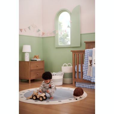 ever &amp; ever&trade; Size 24M Striped Long Sleeve Pocket Tee in Vanilla Ice Fox. View a larger version of this product image.