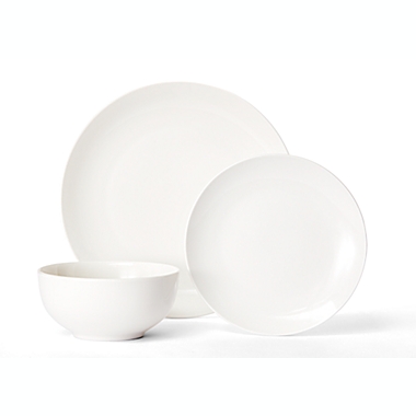 Simply Essential&trade; Coupe 12-Piece Dinnerware Set in White. View a larger version of this product image.