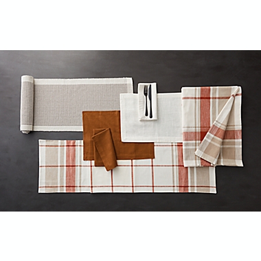 Bee &amp; Willow&trade; Border Stitch Placemats in Roasted Pecan (Set of 4). View a larger version of this product image.
