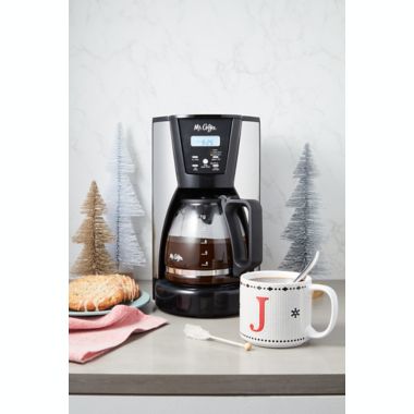 Mr. Coffee&reg; 12-Cup Programmable Coffee Maker in Chrome/Black. View a larger version of this product image.