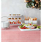 Alternate image 4 for Our Table&trade; Hayden 6-Piece Square Appetizer Serving Dish Set in White