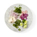 Alternate image 3 for Our Table&trade; Everett Marble Lazy Susan in White