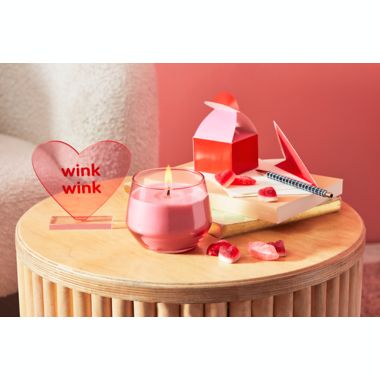 H for Happy&trade; Valentine's Day Assorted Conversation Heart Decorative Tabletop Sign. View a larger version of this product image.