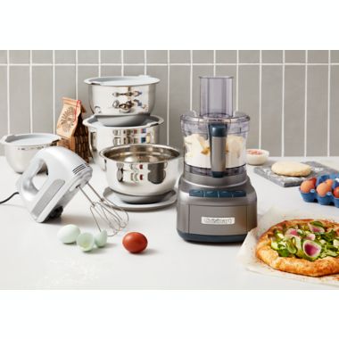 Cuisinart&reg; Power Advantage 7-Speed Hand Mixer with Storage Case in Silver. View a larger version of this product image.