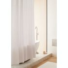 Alternate image 2 for The Threadery&trade; 72-Inch x 72-Inch Linen/Cotton Standard Shower Curtain in Bright White