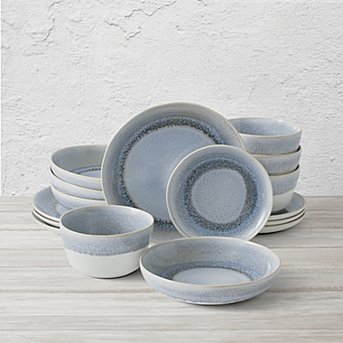 Bee &amp; Willow&trade; Weston 16-Piece Dinnerware Set in Fog. View a larger version of this product image.