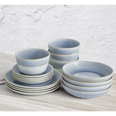 Bee & Willow&trade; Weston 16-Piece Dinnerware Set in Fog. View a larger version of this product image.