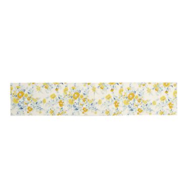 Bee &amp; Willow&trade; Daisy Floral Bouquet/Ticking Stripe 72-Inch Reversible Table Runner. View a larger version of this product image.