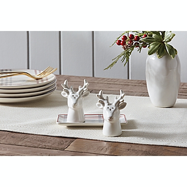 Bee &amp; Willow&trade; Vail Reindeer Salt and Pepper Shakers with Tray. View a larger version of this product image.