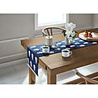 Alternate image 1 for Everhome&trade; Embroidered Floral 90-Inch Table Runner in Navy/White