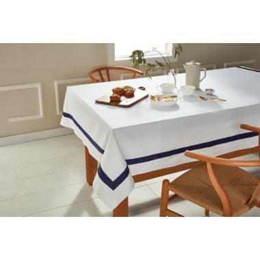 Everhome&trade; Hotel Border Table Linen Collection. View a larger version of this product image.