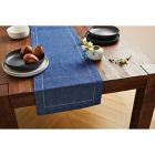 Alternate image 2 for Our Table&trade; Hemstitch 90-Inch Table Runner in Sodalite Blue