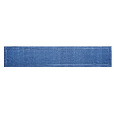 Our Table&trade; Hemstitch 90-Inch Table Runner in Sodalite Blue. View a larger version of this product image.