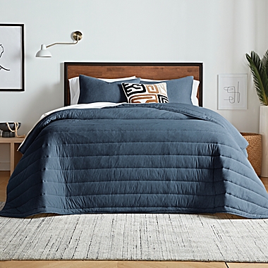 Studio 3B&trade; Solid Modal Jersey 3-Piece Full/Queen Comforter Set in Heather Blue. View a larger version of this product image.