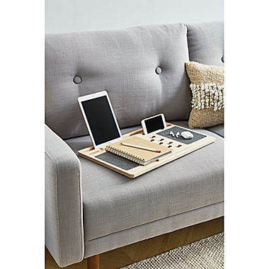 Squared Away&trade; Wood Lap Desk with Felt Mouse Pads. View a larger version of this product image.