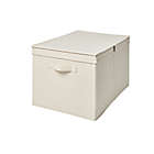 Alternate image 3 for Squared Away&trade; Large Canvas Storage Box in Egret/Oyster Grey