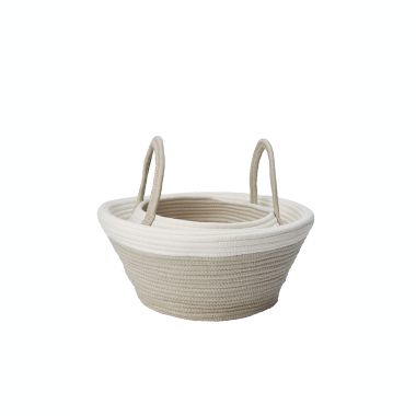Squared Away&trade; 3-in-1 Handled Rope Storage Basket in Peyote. View a larger version of this product image.