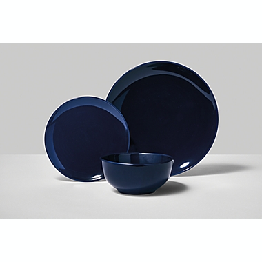 Simply Essential&trade; Coupe 12-Piece Dinnerware Set in Navy. View a larger version of this product image.