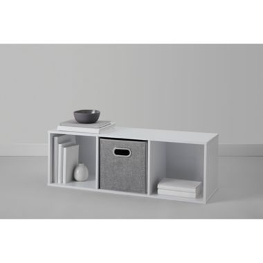 Simply Essential&trade; 3-Cube Organizer in Soft White. View a larger version of this product image.