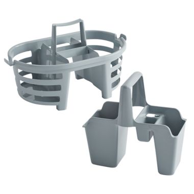 SALT&trade; 2-in-1 Portable Shower Caddy in Grey. View a larger version of this product image.