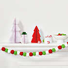 Alternate image 1 for H for Happy&trade; 3-Piece Paper Christmas Trees and Snowman Ornaments Set