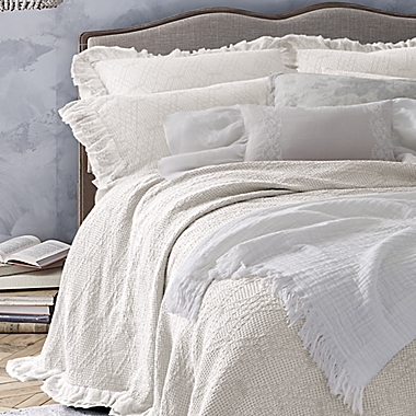 Wamsutta&reg; Vintage Clermont Queen Bedspread in Light Grey. View a larger version of this product image.