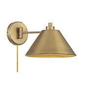 1-Light Wall Sconce in Natural Brass by Meridian Lighting M90086NB