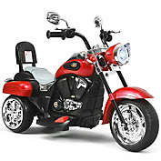 Costway  3 Wheel Kids Ride On Motorcycle 6V Battery Powered Electric Toy Red